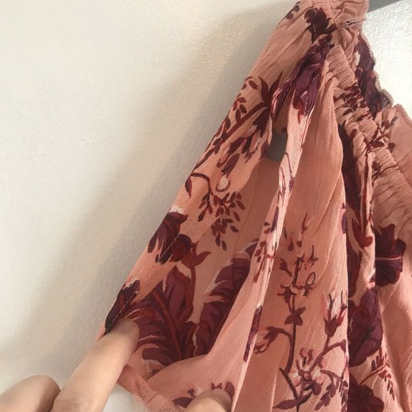 Topshop Floral Cold Shoulder Viscose Romper - Picture 9 of 10